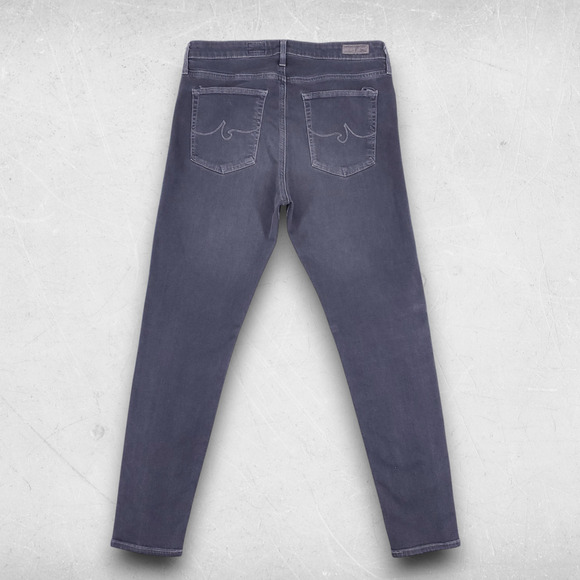 AG Farrah Skinny Ankle Jeans Women 31R Gray High Rise Clean Girl Casual Chic - Picture 2 of 10